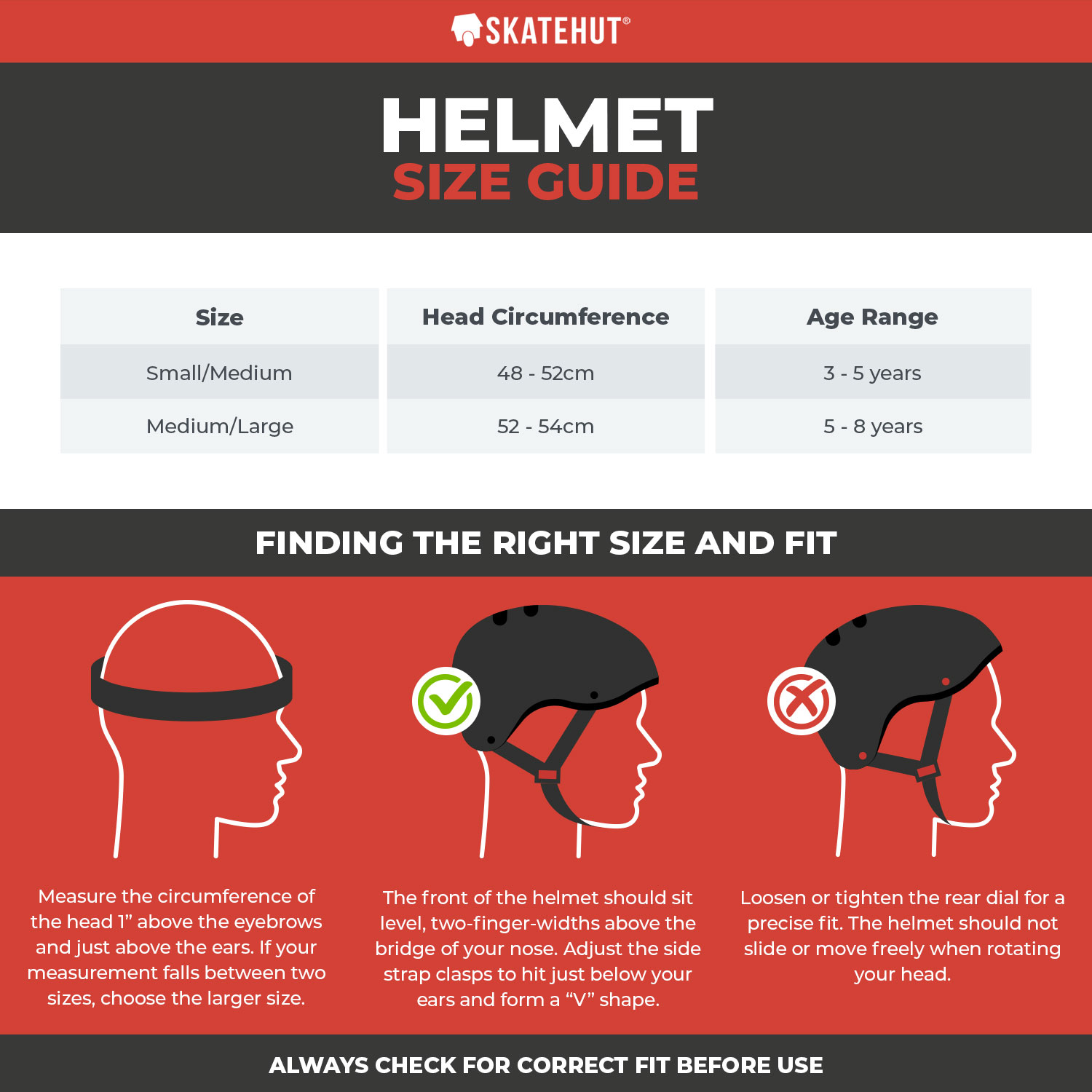 Head Size Bike Helmet Fit Guide Dirt Bike Bicycle Helmet Size