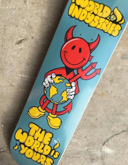 World Industries yellow deck
