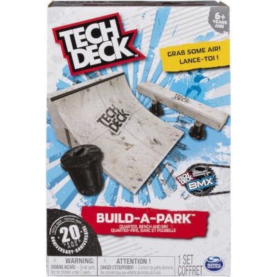 Tech Deck Fingerboard Park Ramps - Quarter Pipe/Ledge/Bin