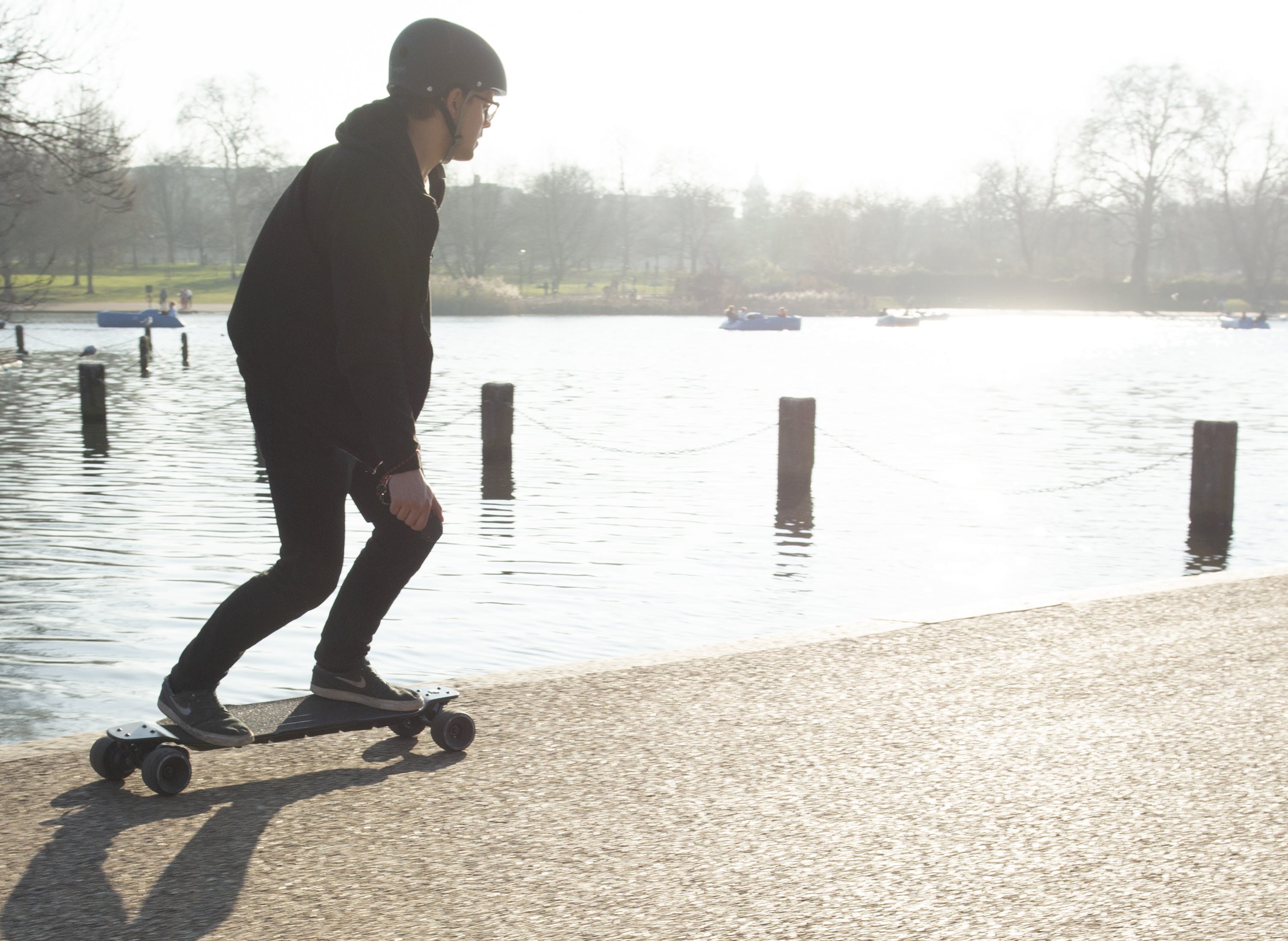 The Slick Revolution Flex-E Carbon Electric Skateboard - Get Involved