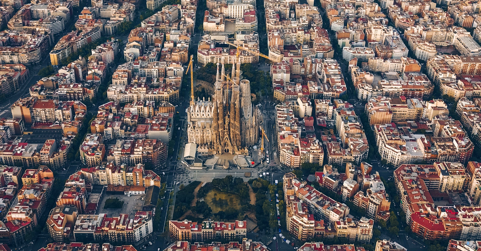 Why Barcelona Is the Epicentre of European Skating and Action Sports Arial shot of Barcelona