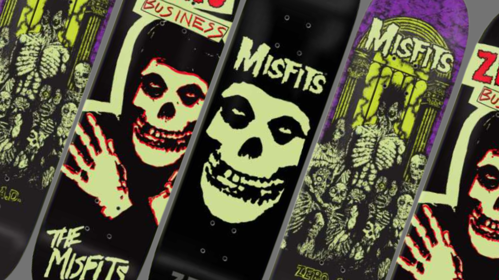 Zero x Misfits Skateboard Decks, Punk Rock Style Meets Skateboarding