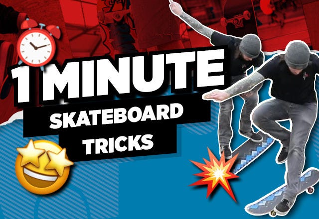 Learn Skateboard Tricks Under 1 Minute