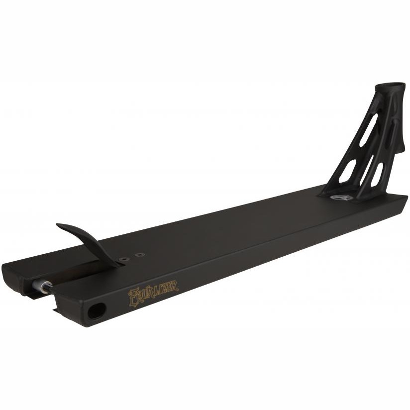 Addict Equalizer 2.0 Scooter Deck Black Gold 22.44 x 5.74 SkateHut