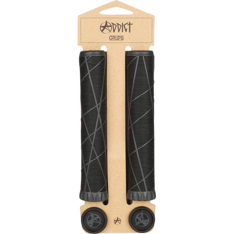 Addict OG Scooter Grips Gun Metal SkateHut