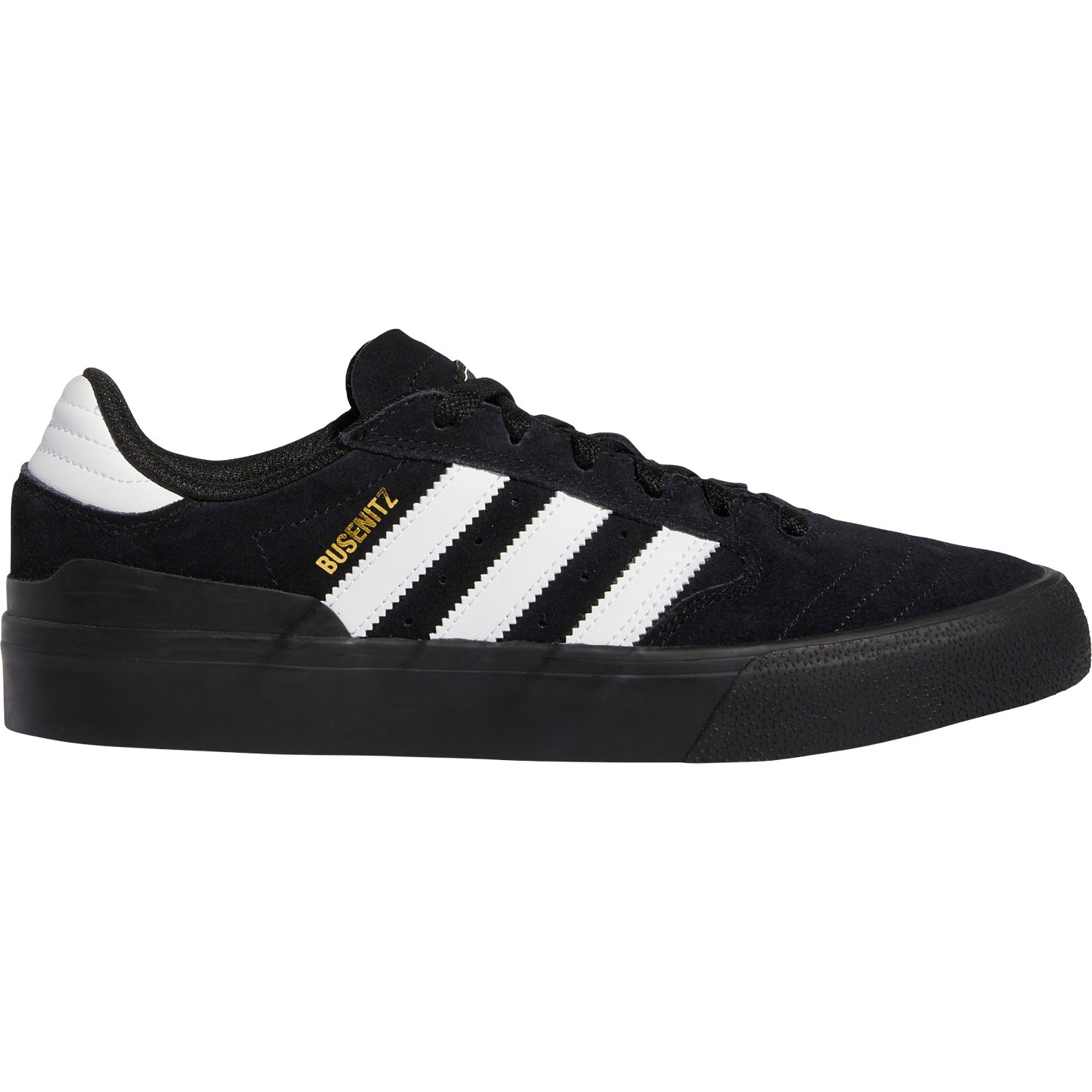 Adidas Skateboarding Busenitz Vulc II Skate Shoes Black White Gold SkateHut