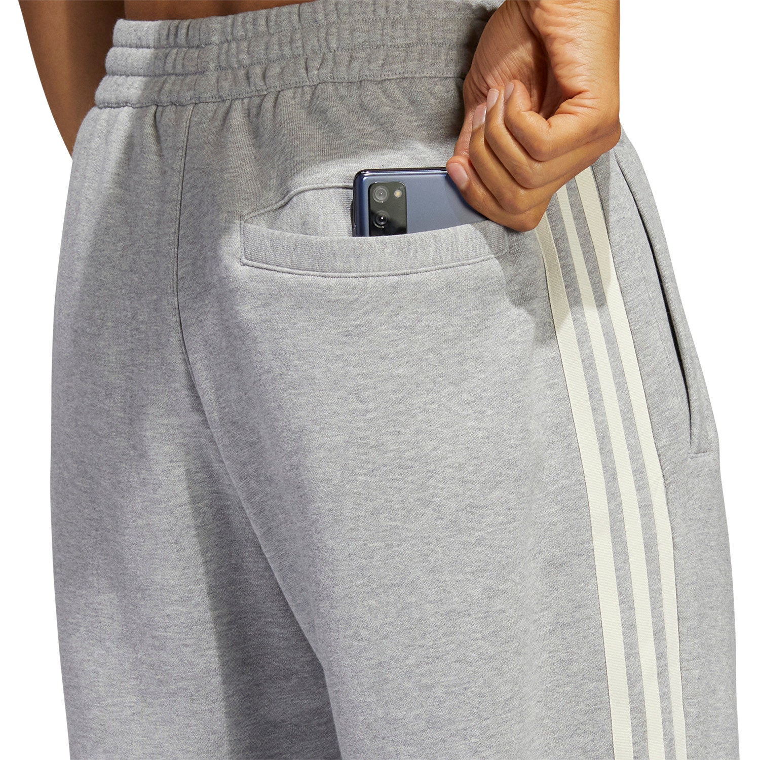 Adidas Skateboarding Fleece SF Track Pants Grey White SkateHut