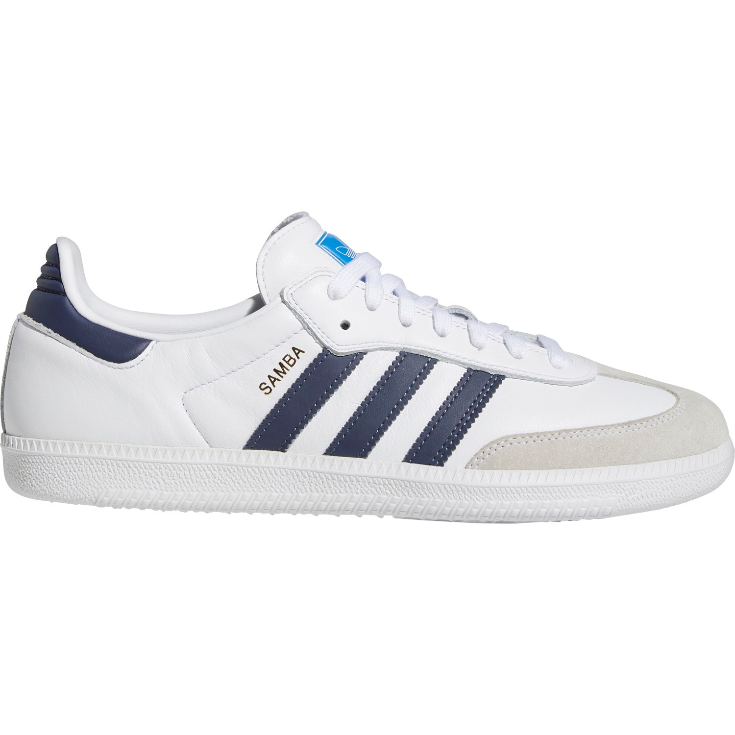 Adidas Skateboarding Samba ADV Skate Shoes White Navy White SkateHut