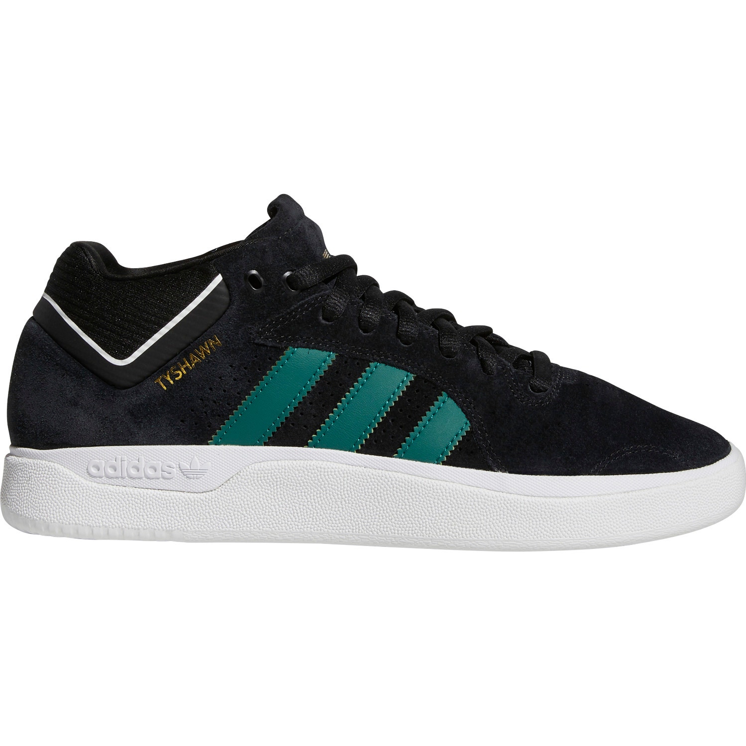 Adidas Skateboarding Tyshawn Skate Shoes Black Green White SkateHut