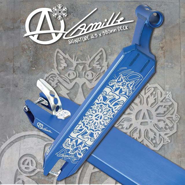 Apex Pro Camille Signature Scooter Deck Blue 19.5" x 4.5