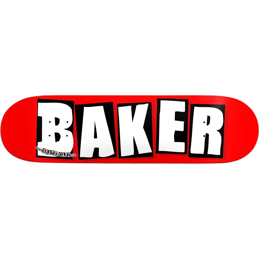 新品　BAKER COMPLETE BRAND LOGO RED/WHT 8.0 BAKER COMPLETE BRAND LOGO RED/WHT 8.0 Baker Brand Logo White