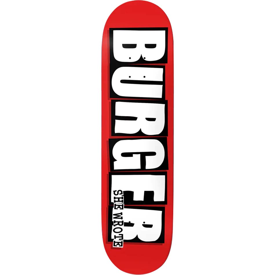 Baker Burger She Wrote Skateboard Deck Nuge 8.25 SkateHut