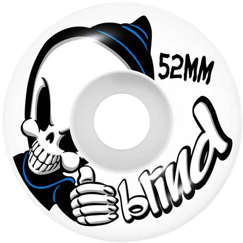 Blind Bust Out Reaper Soft Wheels Complete Skateboard White 7.625