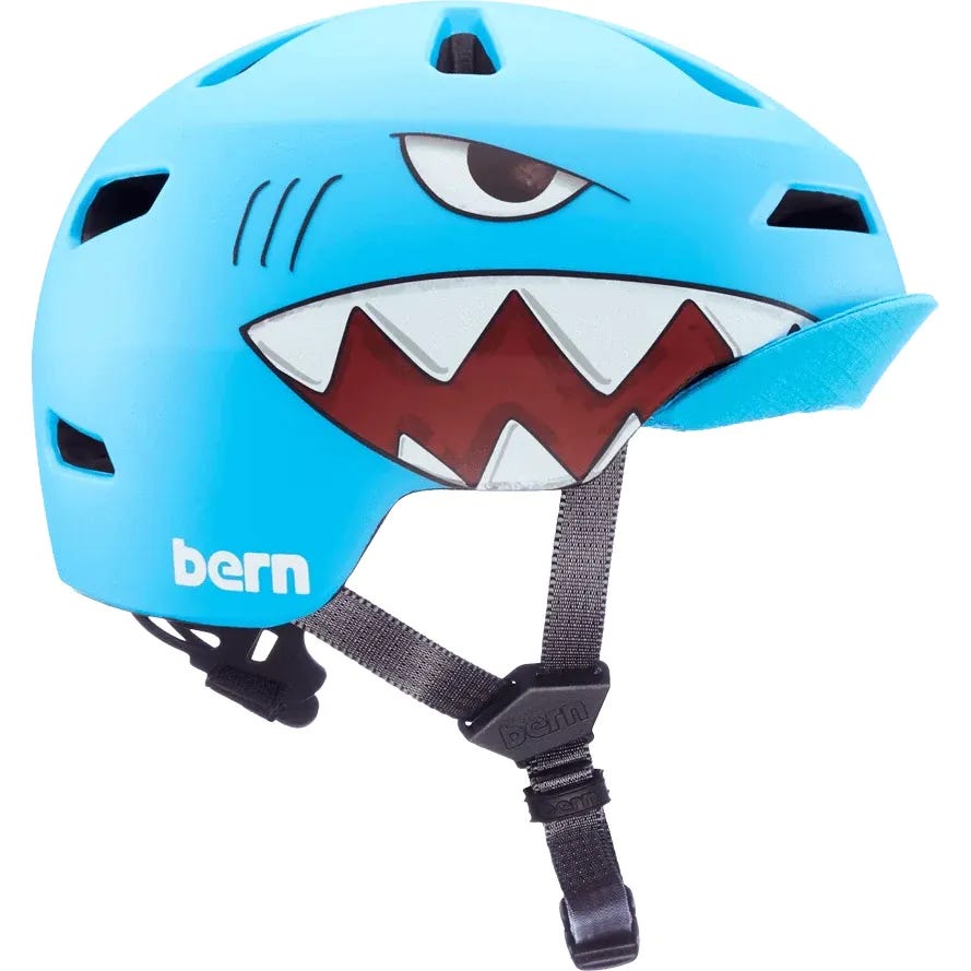 Bern Nino 2.0 Junior Bike Helmet Matte Shark Bite SkateHut