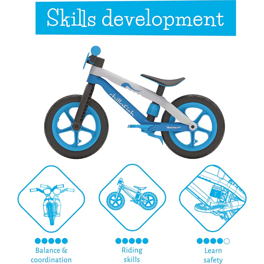 Chillafish BMXie 12 Balance Bike Blue