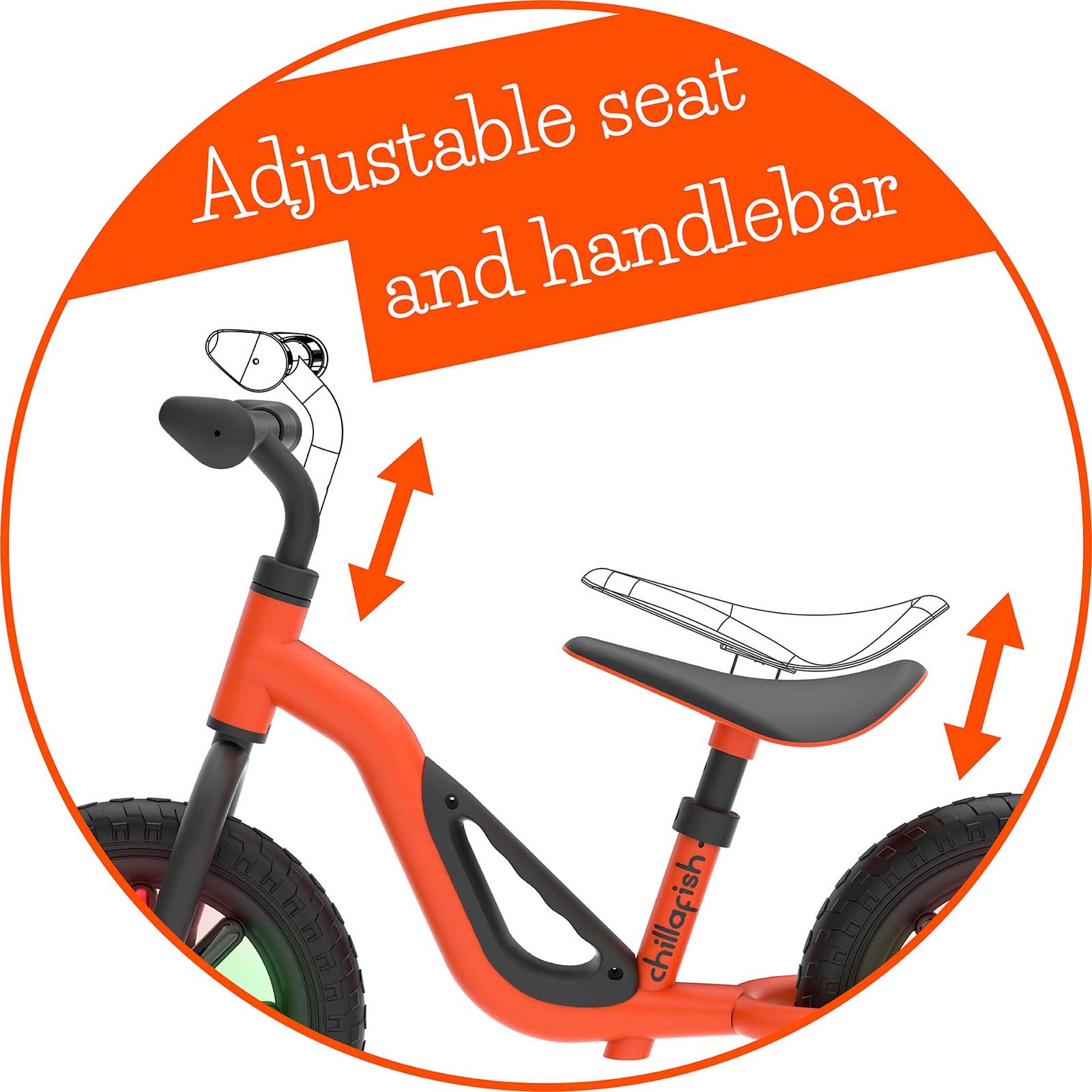 Chillafish balance bike adjust seat shop