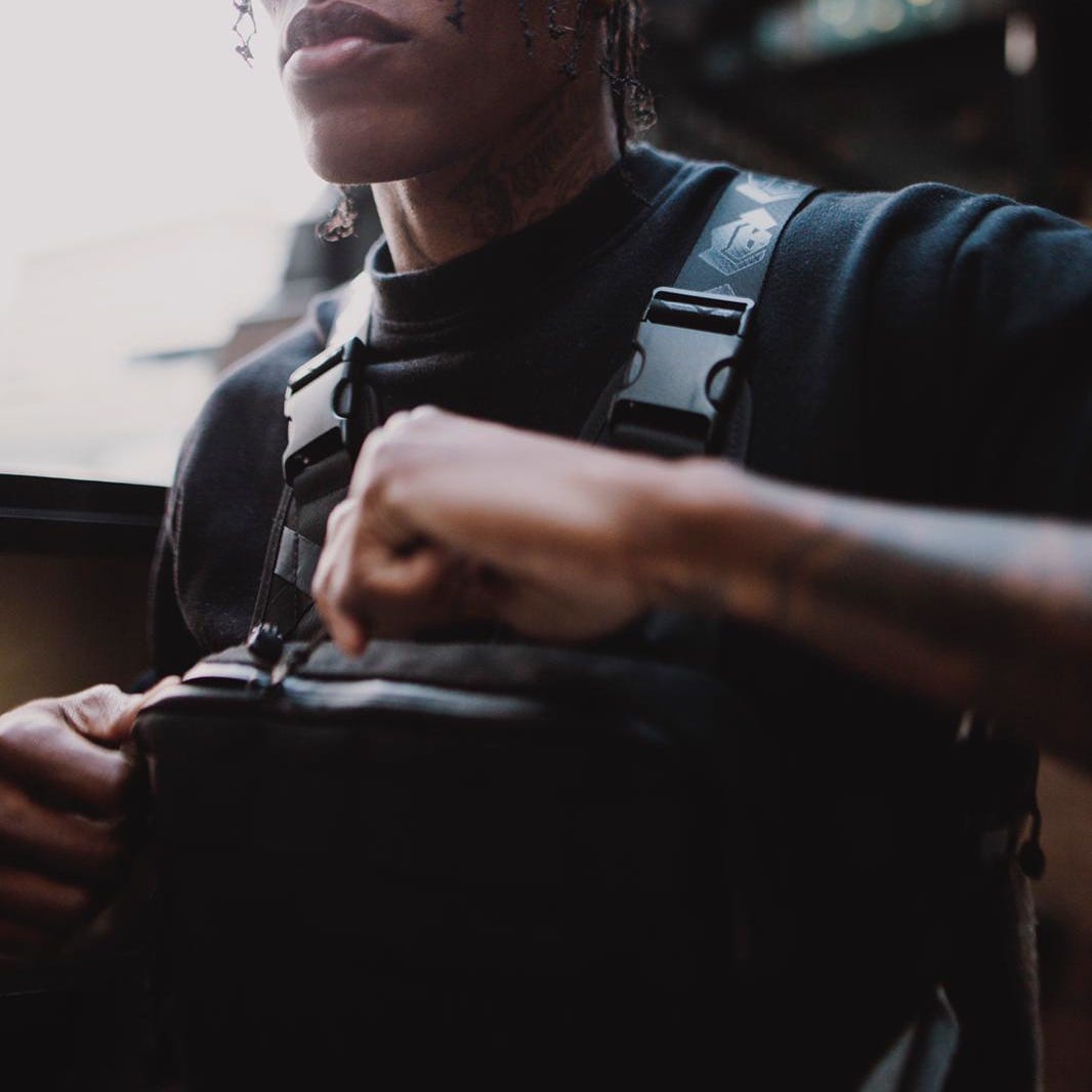 Collective BMX Chest Rig Bum Bag Black