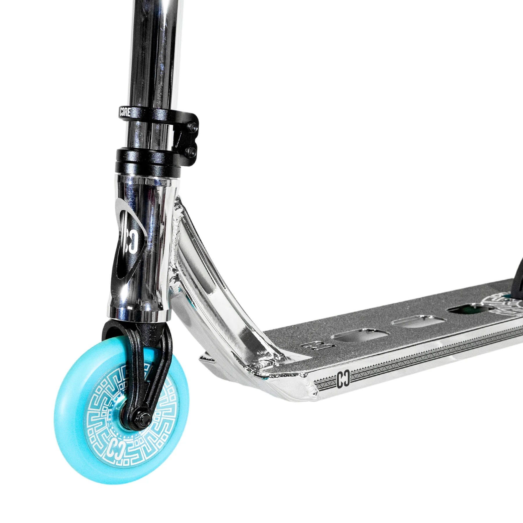 CORE Mini CL1 Stunt Scooter - Chrome/Teal LE | SkateHut