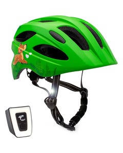 Crazy Safety Kids Bike Helmet - Cute Green