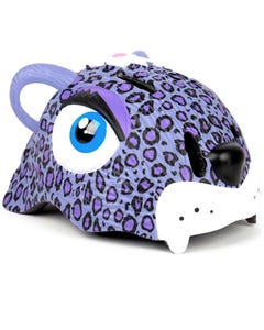 Crazy Safety Animal Kids Helmet - Purple Leopard