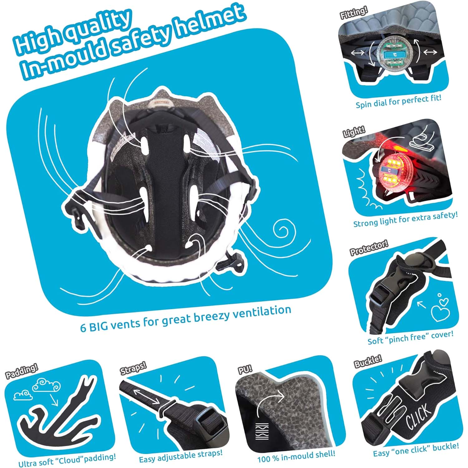 Casco bici niño crazy safety outlet