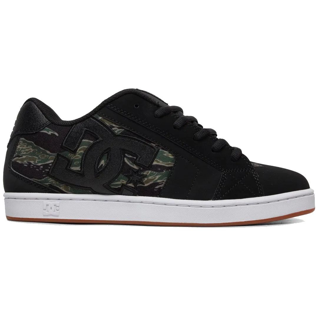 DC Net SE Skate Shoes Camo Black SkateHut
