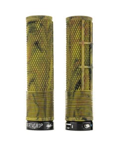 DMR Brendog DeathGrip Thin Flangeless Mountain Bike Grips - Camo