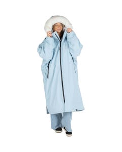 Dryrobe Alpine Adults Advance Long Sleeve Changing Robe - Ice Blue