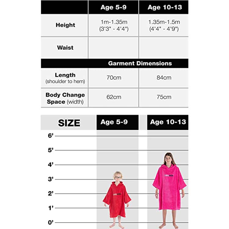 Dryrobe Kids Organic Cotton Towel Short Sleeve Changing Robe Royal