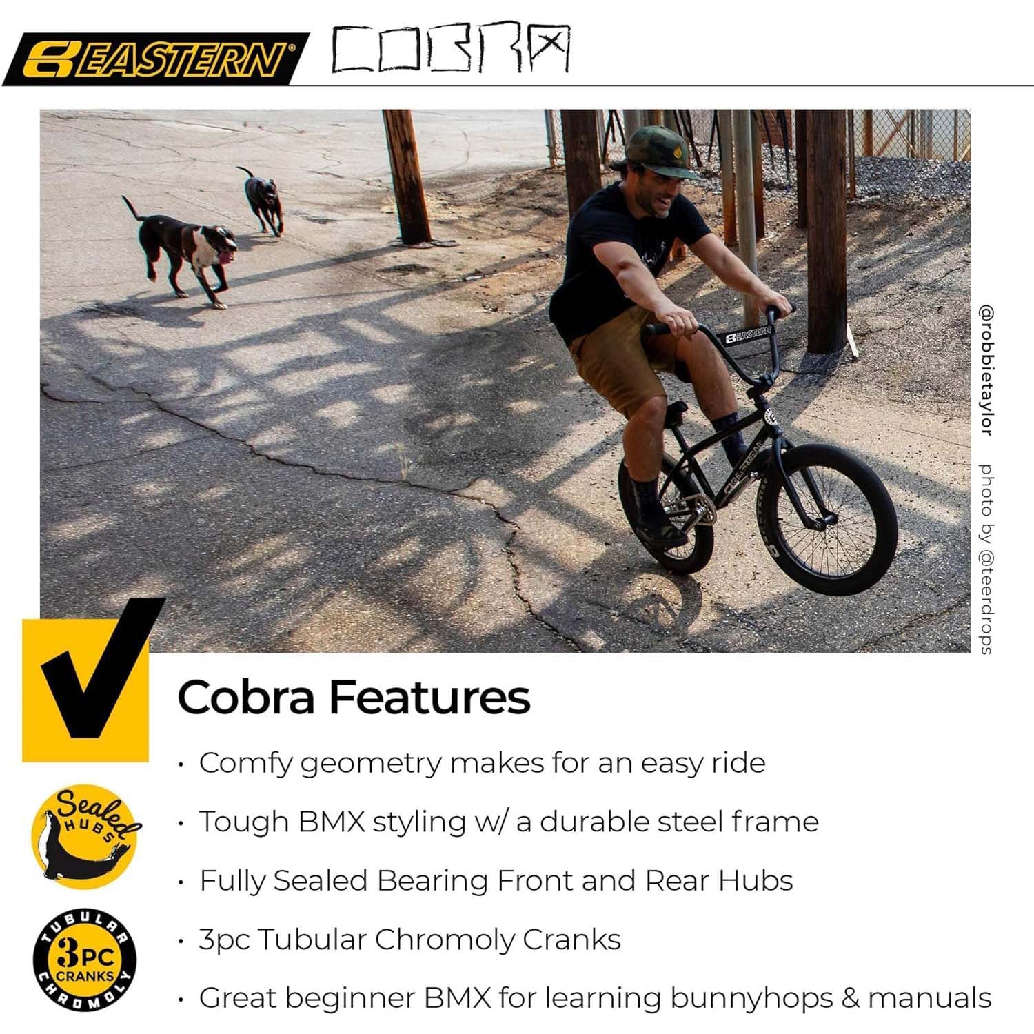Eastern Cobra 20 Complete BMX Hot Blue SkateHut
