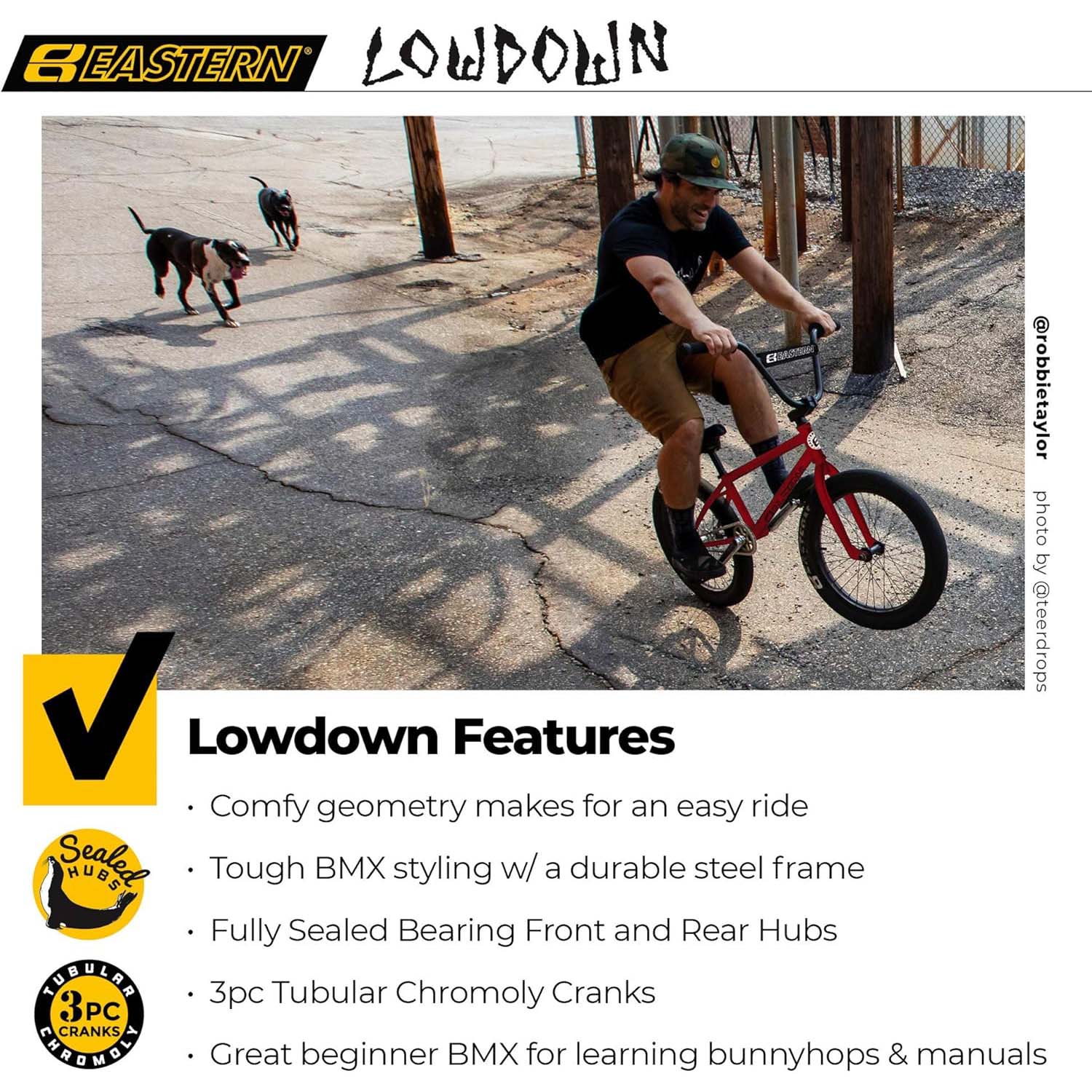 Eastern Lowdown 20 Complete BMX White SkateHut
