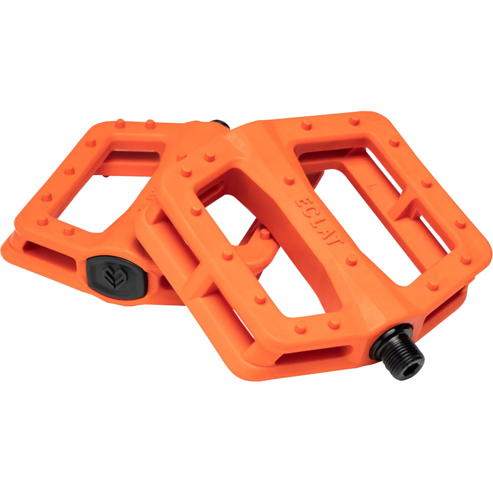 Orange bmx pedals top