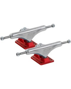Enuff Decade Pro Satin Skateboard Trucks - Natural/Red 139mm