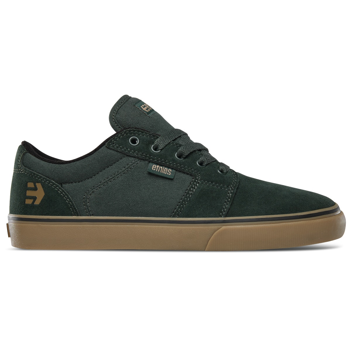 Etnies Barge LS Skate Shoes Green Gum SkateHut