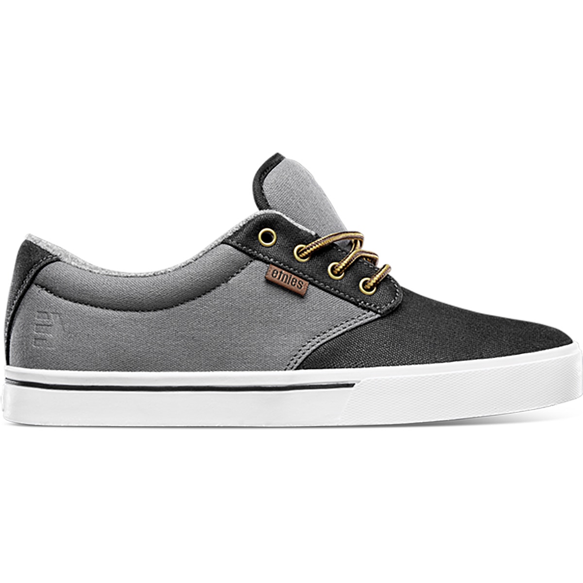 Etnies Jameson 2 Eco Skate Shoes Black Grey Gold SkateHut