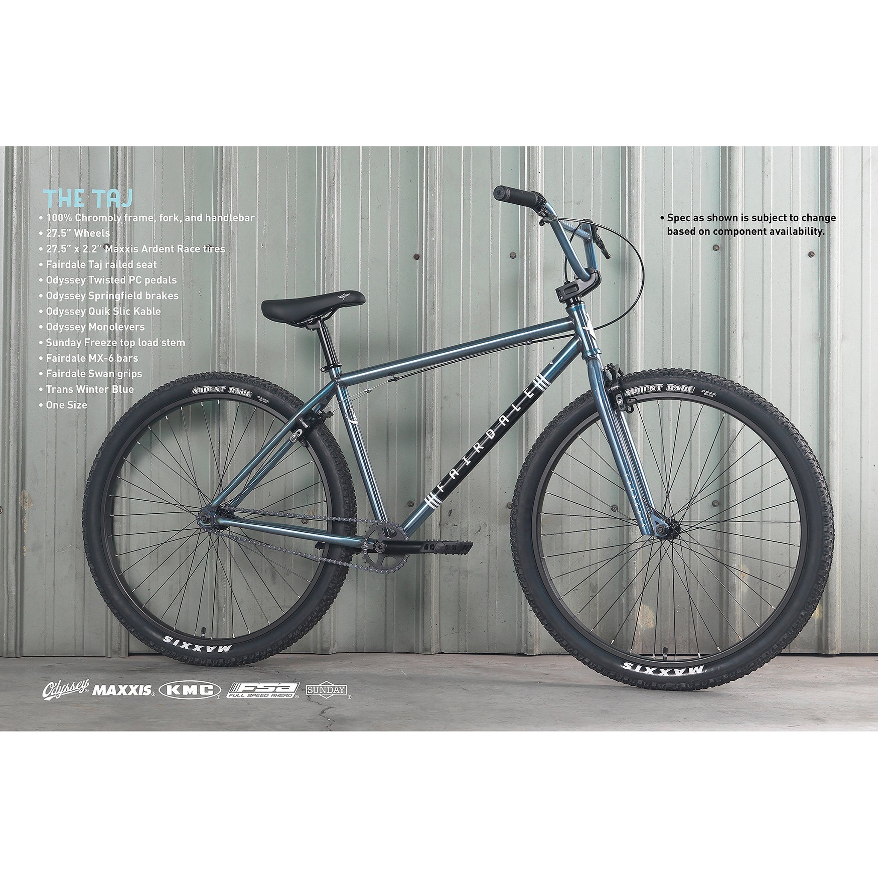 Fairdale Taj Bike Translucent Winter Blue