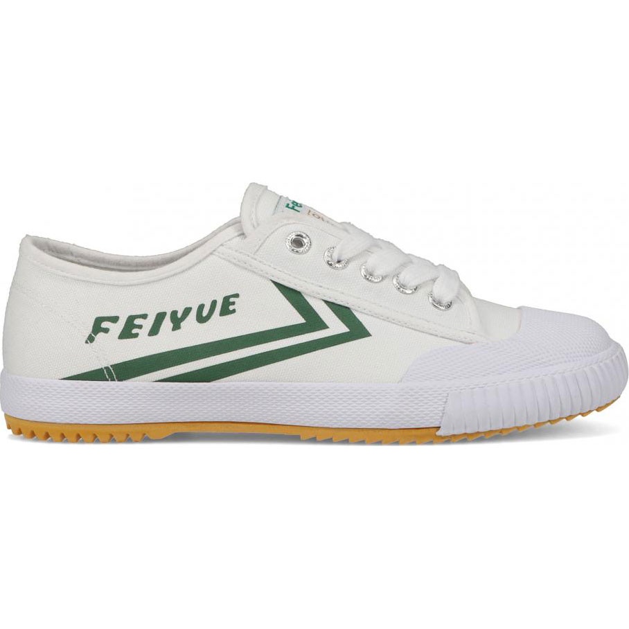 Feiyue 1920 Lo Canvas Trainers White Green SkateHut
