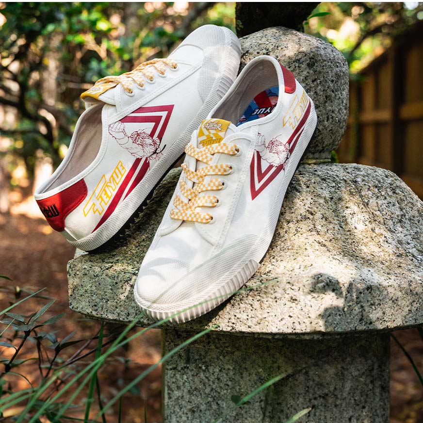 Feiyue Fe Lo 1920 Street Fighter Trainers Ryu Red SkateHut