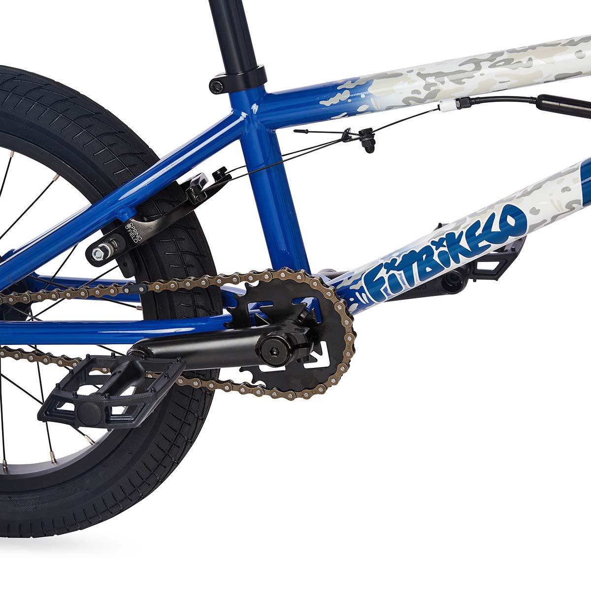 Blue and white bmx online