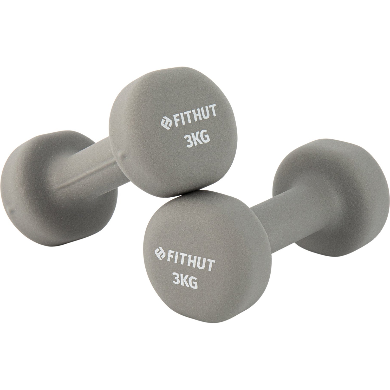 FitHut Twin Pack 3kg Dumbbell Grey