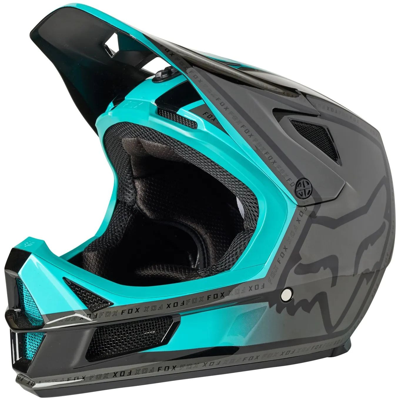 Fox Rampage Comp Cali MIPS Full Face Helmet Teal SkateHut