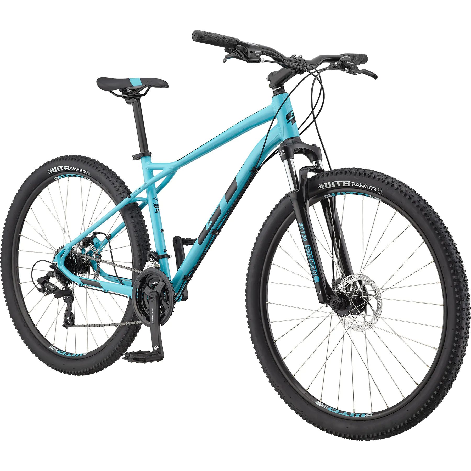 Cosmetic Damage GT Aggressor Comp 2022 Mountain Bike Aqua Small SkateHut