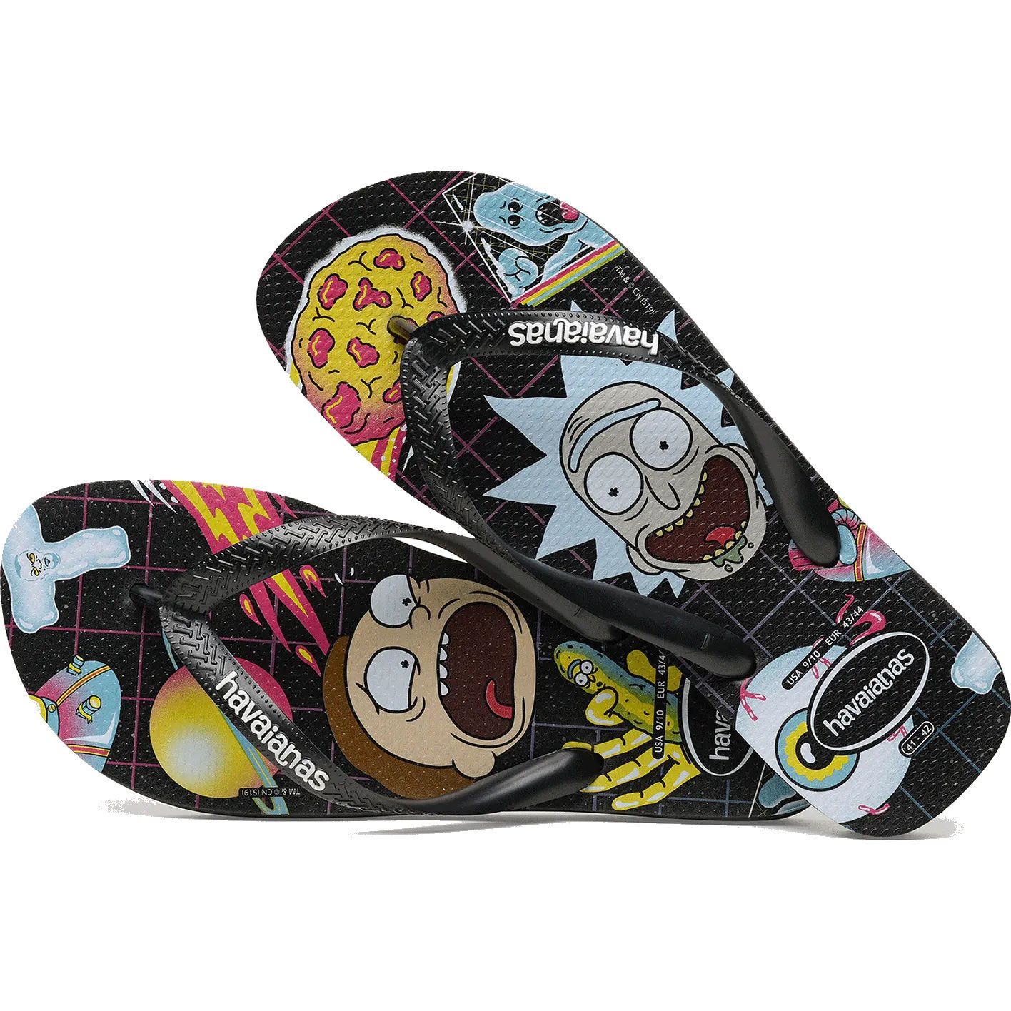 Rick and morty flip flops clearance