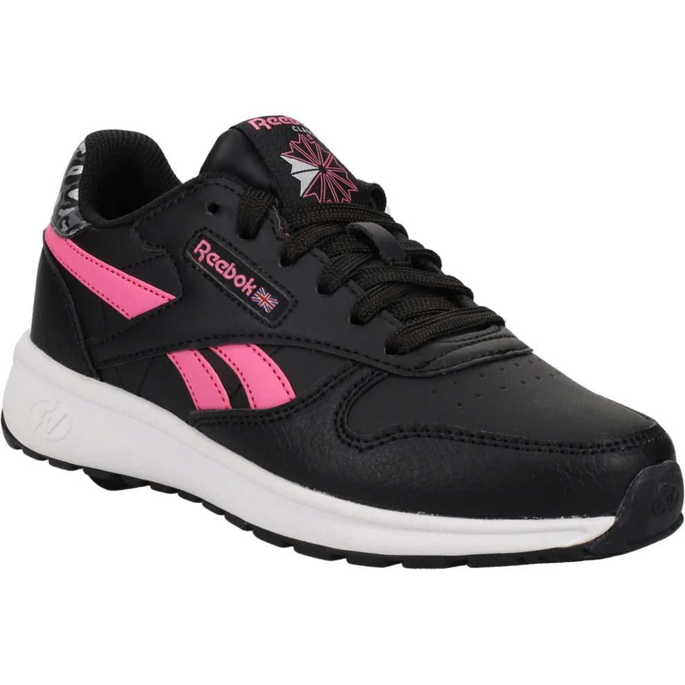 Pink and white reebok classics cheap