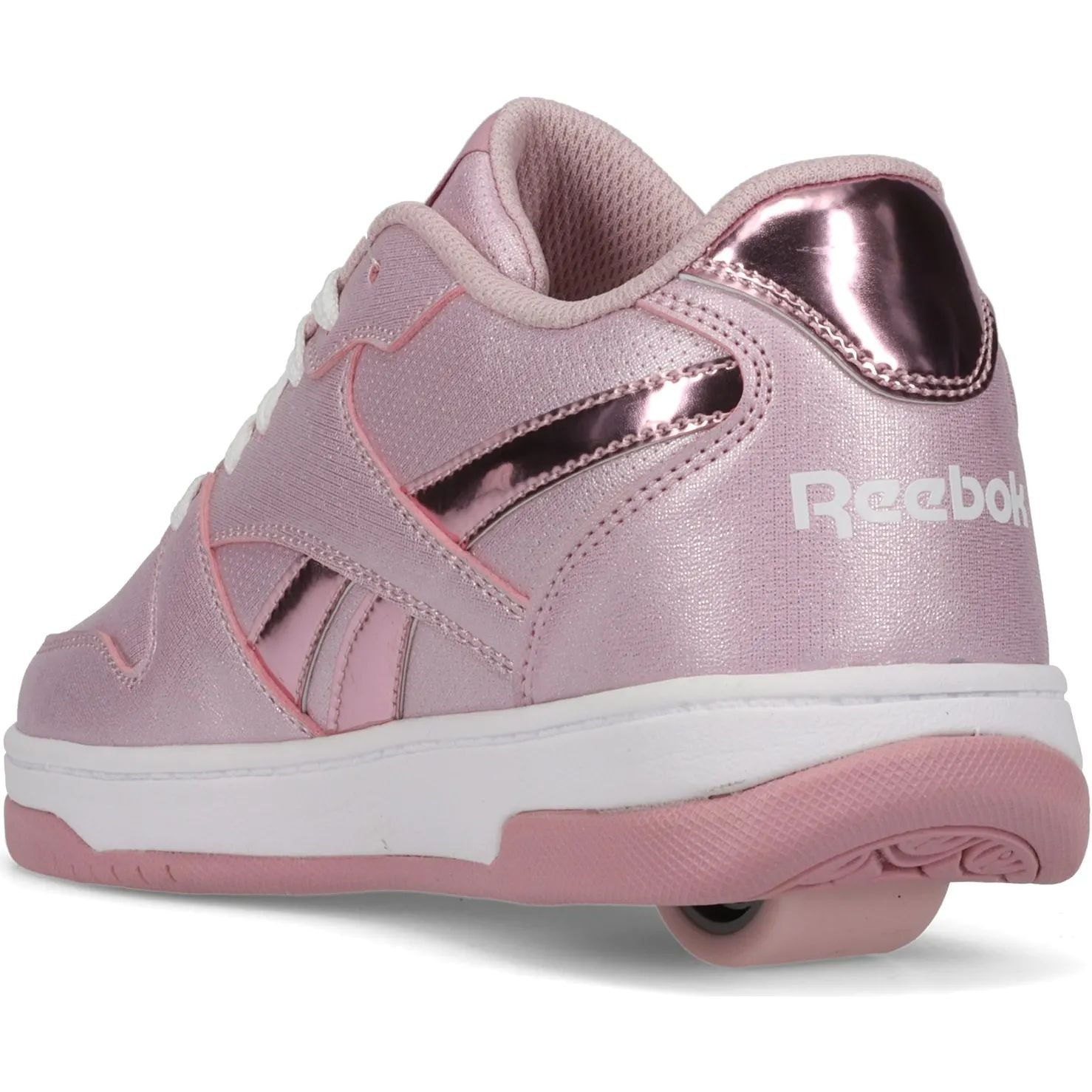 Heelys x Reebok BB4500 Low White Classic Pink Sparkle SkateHut