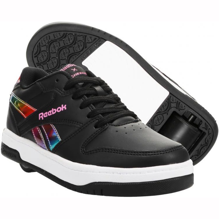 Box Damage Heelys x Reebok BB4500 Low Black Black True Pink UK 1