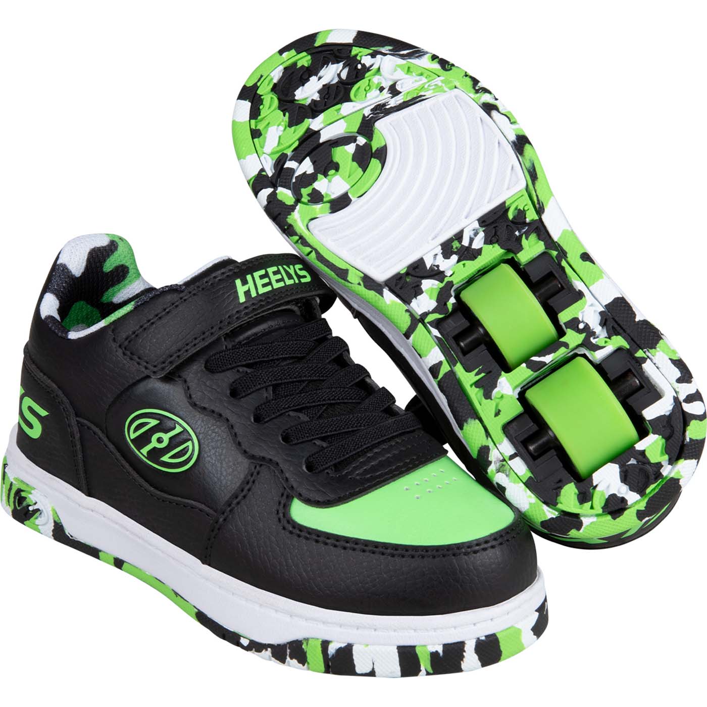 Heelys Reserve X2 Black P.Green White SkateHut