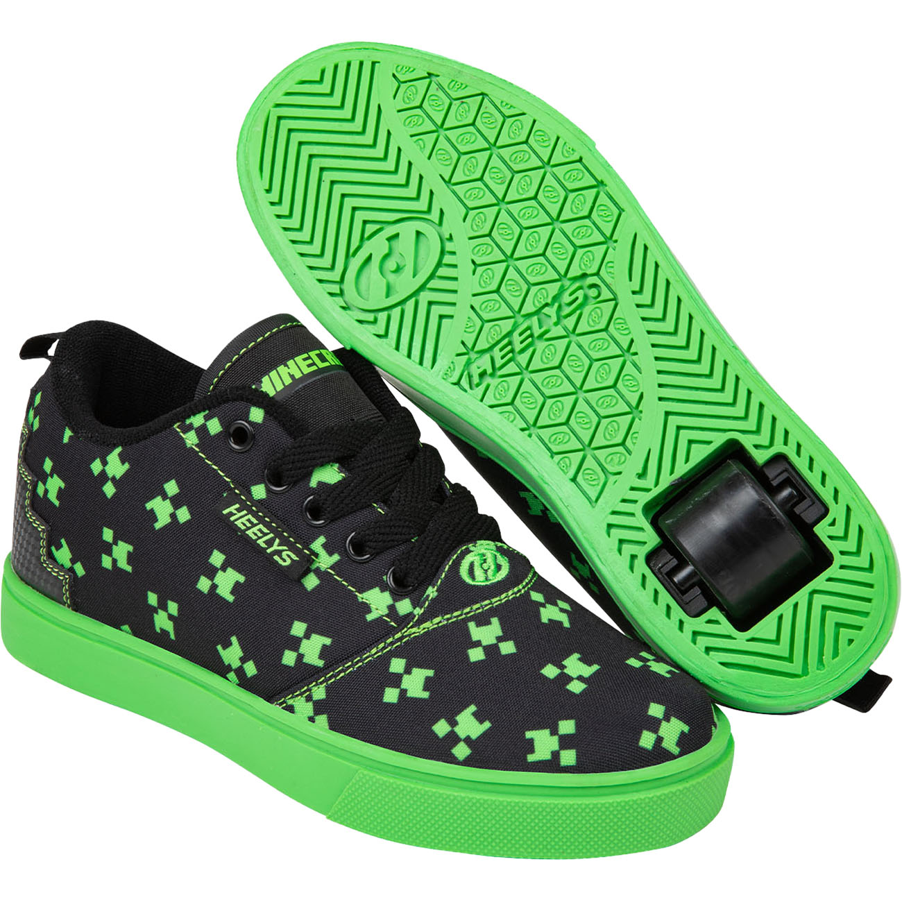 Heelys X Minecraft Pro 20 Green Black Green SkateHut