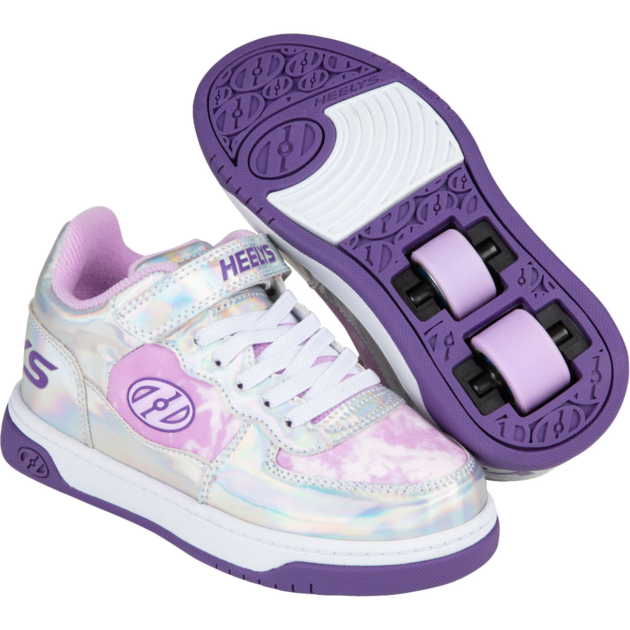 Heelys X2 Reserve Low Silver Holo/Lavender SkateHut