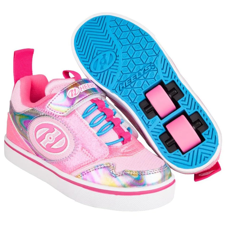 Heelys Rocket X2 Neon Pink Glitter Multi SkateHut